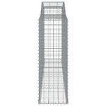 vidaXL Paniers à gabions arqués 13 Pièces 300x50x140/160 cm fer galvanisé