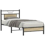 vidaXL Cadre de lit sans matelas chêne sonoma 90x190 cm