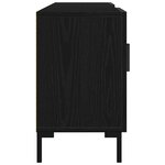 Meuble TV vidaXL Noir Chêne 150x30x50 cm Bois d'ingénierie