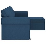 vidaXL Canapé Bleu 215 x 138 x 80 cm tissu