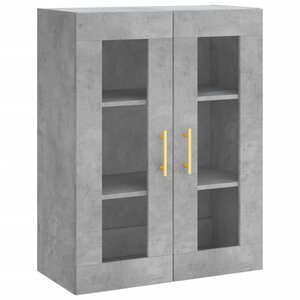 vidaXL Armoire murale gris béton 69 5x34x90 cm