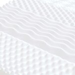 vidaXL Matelas en mousse blanc 120x220 cm 7 zones dureté 20 ILD