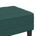Banc vidaXL Vert Foncé 113x57x39 cm Tissu