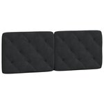 vidaXL Cadre de lit avec LED sans matelas noir 140x200 cm velours