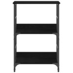 vidaXL Étagère Chêne noir 50x33x188.5cm Bois D'ingénierie
