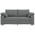 vidaXL Canapé avec coussin Gris foncé 180 x 77 x 82 cm tissu