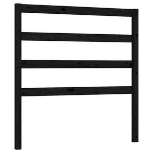 vidaXL Tête de lit Noir 95x4x100 cm Bois massif de pin