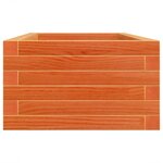 vidaXL Jardinière cire marron 90x40x23 cm bois de pin massif