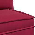 vidaXL Sofa avec rangement Bordeaux Velours