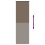 vidaXL Store enrouleur occultant café 75x230cm largeur du tissu 70 7cm