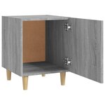 vidaXL Table de chevet Sonoma gris Bois d'ingénierie