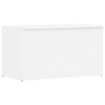 vidaXL Coffre de rangement Blanc 84x42x46 cm Bois d'ingénierie