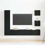 vidaXL Ensemble de meuble TV 6 pièces en chêne noir