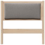 vidaXL Tête de lit Autre Marron 80 cm Bois massif en pin