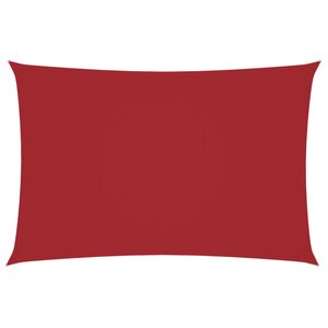 vidaXL Voile de parasol tissu oxford rectangulaire 2x4 m rouge
