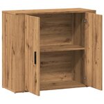 vidaXL Buffet chêne artisanal 80x33x70 cm bois d'ingénierie