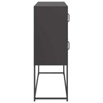 vidaXL Buffet noir 100 5x39x107 cm acier laminé à froid