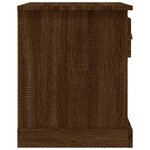 vidaXL Table de chevet chêne marron 39x39x47 5 cm bois d'ingénierie