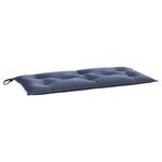 vidaXL Coussin de banc de jardin bleu marine 100x50x7 cm tissu oxford