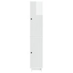vidaXL Ensemble de Meubles 2 Pièces Blanc brillant 34 5 x 33 x 90 cm