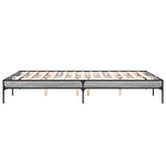 vidaXL Cadre de lit sans matelas sonoma gris 160x200 cm