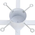 vidaXL Support de sapin de Noël blanc 61x61x15 5 cm