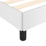 vidaXL Cadre de lit sans matelas blanc similicuir