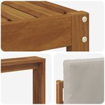 vidaXL Ensemble de canapés d'extérieur 4 pc Gris Naturel et Clair