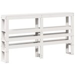 vidaXL Cadre de lit sans matelas blanc 160x200 cm bois de pin massif