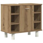 vidaXL Ensemble de meubles salle de bain 4 Pièces bois d'ingénierie