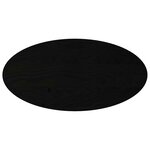 vidaXL Dessus de table marron foncé 100x50x4cm bois chêne massif ovale