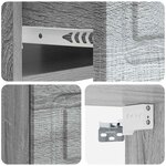 vidaXL Cabinet de chevet mural 2 Pièces Sonoma gris 49 x 34 5 x 20 cm