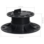 vidaXL Pieds de terrasse réglables 10 Pièces 60-88 mm