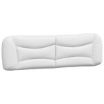 vidaXL Cadre de lit avec LED sans matelas blanc et noir 180x200 cm