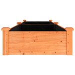 vidaXL Lit surélevé de jardin doublure 240x60x25 cm bois massif sapin