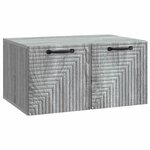 vidaXL Meuble TV mural Sonoma gris 59 5 x 41 x 30 cm Bois d'ingénierie