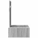 vidaXL Table de Toilette Gris 60 x 40 x 70 cm Bois d'ingénierie