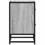 vidaXL Table de chevet sonoma gris 40x31x50 cm bois d'ingénierie