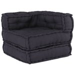vidaXL Canapé modulaire anthracite 70x70x54 tissu