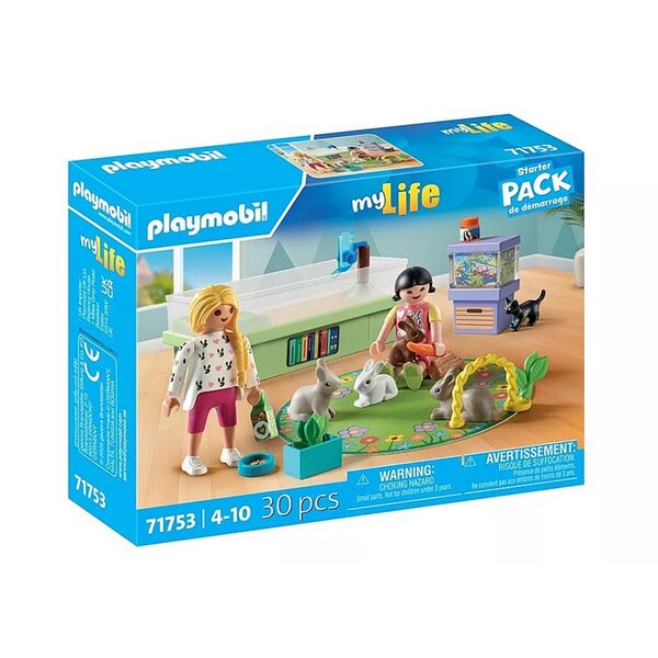 PLAYMOBIL 71753 - My Life Animalerie avec enclos à lapins