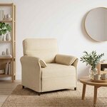 vidaXL Canapé 100  polyester  cadre en métal  MDF  Contreplaqué