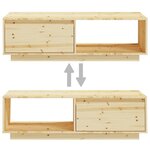 vidaXL Table basse 110x50x33 5 cm bois de sapin massif