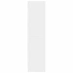 vidaXL Garde-robe blanc 80x50x200 cm bois d'ingénierie