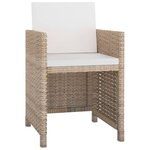 Salon de jardin meuble d'extérieur ensemble de mobilier 5 pièces avec coussins résine tressée beige 02_0016430