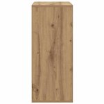 vidaXL Bibliothèque chêne artisanal 60x30x71 5 cm bois d'ingénierie