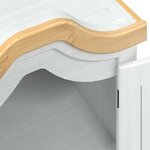 vidaXL Armoires Blanc 55 x 52 x 170 cm Pin massif