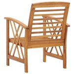 vidaXL Chaises de jardin lot de 2 Bois d'acacia massif
