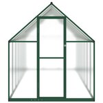 vidaXL Serre avec cadre de base vert 445x169x195 cm aluminium