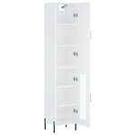 vidaXL Buffet haut Blanc 34 5x34x180 cm Bois d'ingénierie