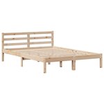 vidaXL Lit bibliothèque sans matelas 120x190 cm bois de pin massif